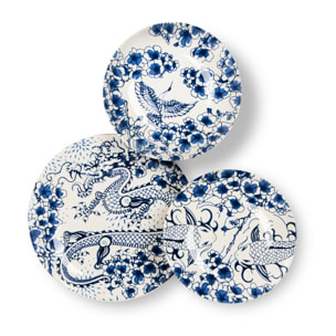 Servizio piatti 18 pezzi Excelsa – Zen, Ceramica Blu