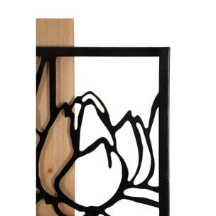 PANNELLO DA MURO LOTUS FERRO E WOOD CM 60X2X90