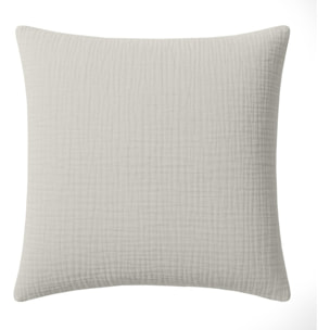 Paire de Taies d'oreiller gaze de coton lavé gris glacier