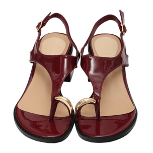 Sandali infradito con accessorio - tacco 6,5 cm