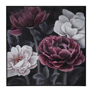 Toile peinte "Fleur" 58x58cm