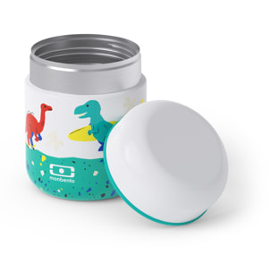 Lunch box isotherme Capsule 280ml bleu Dino