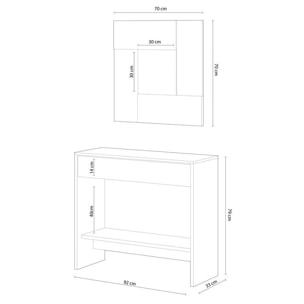 Mueble de recibidor Consola Roble Canadian - Óxido