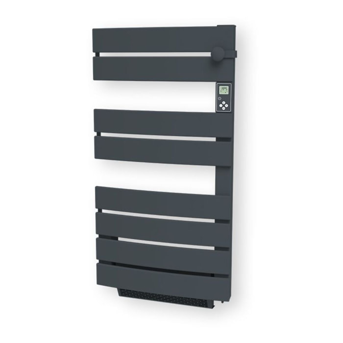 Radiateur sèche-serviette Anthracite 750w soufflerie 1000w