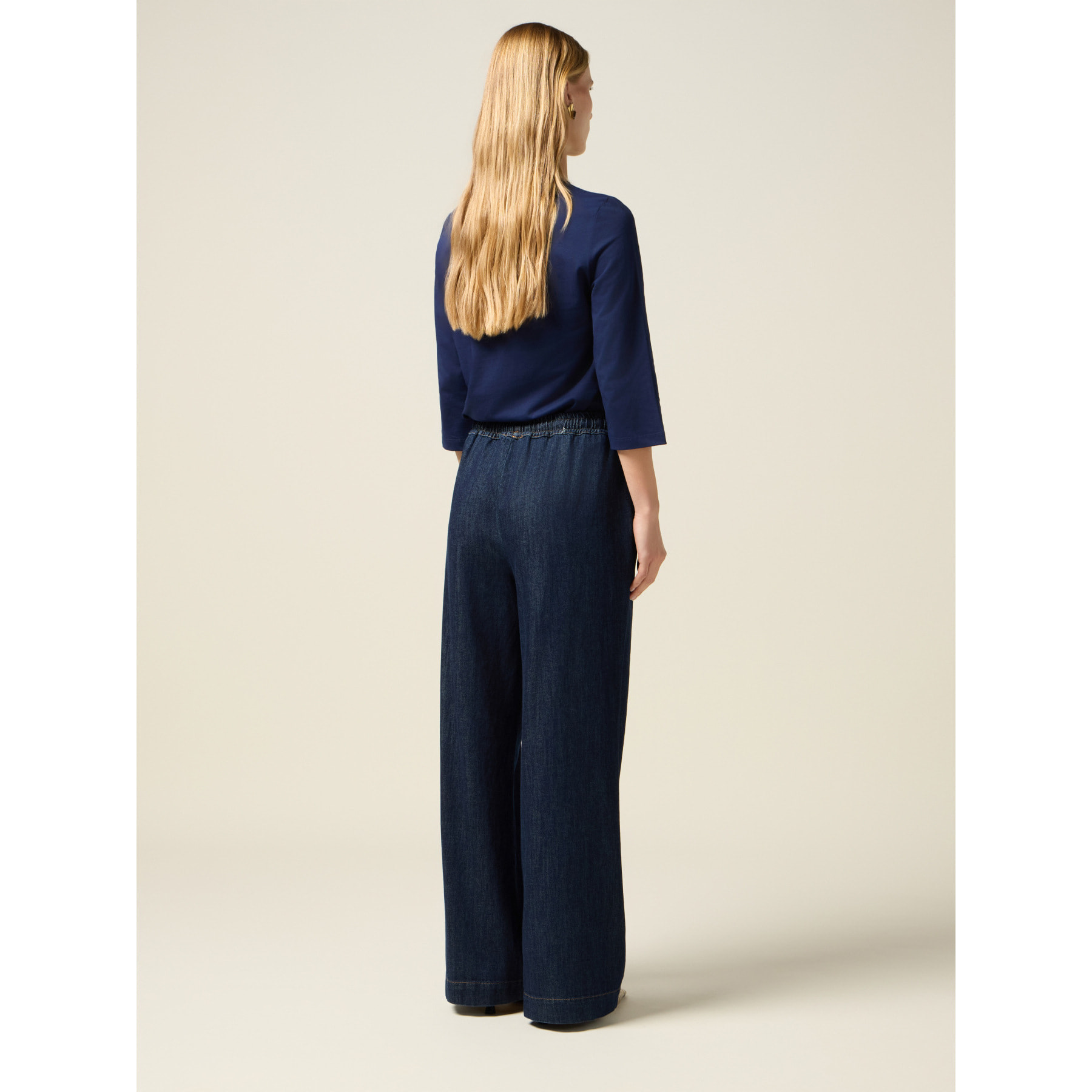 Oltre - Pantalones vaqueros joggers - Azul