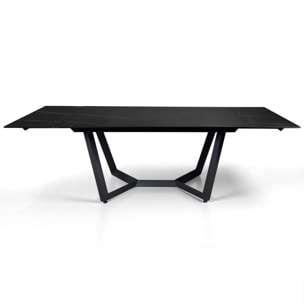 Tomasucci Table extensible LEO EVO MARBRE NOIR / GRIS