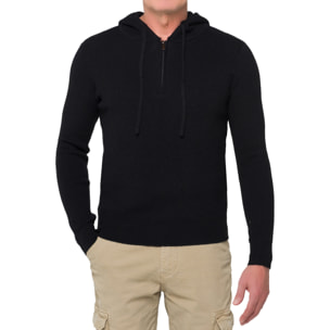 Maglia con cappuccio Hot Buttered Samsara nero