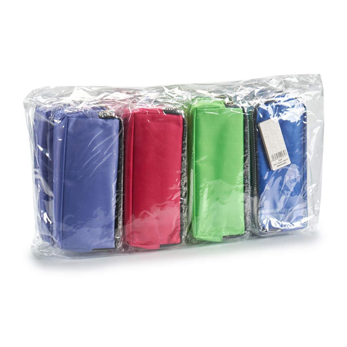 Pack 4 custodie con 2 cerniere. Assortimento 4 colori.