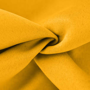 Tissu occultant et uni - Jaune moutarde