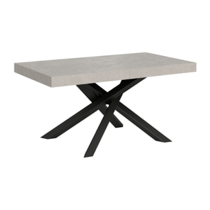 Tavolo allungabile 90x160/264 cm Volantis cashmere gambe antracite