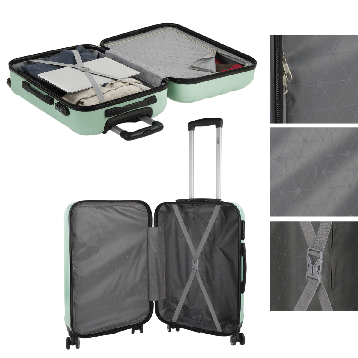 Maleta Itaca Havel Set De 2 Unidades Menta