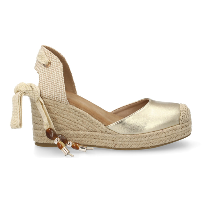 Sandalia valenciana cuña yute para mujer