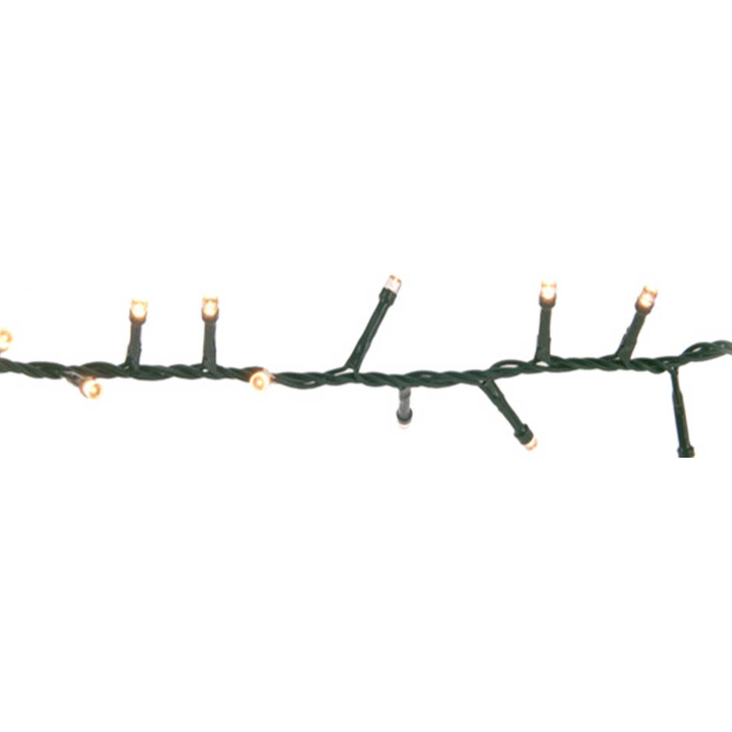 luces de navidad de 1250 luces led blanco extra cálido con cable de 25 metros y temporizador