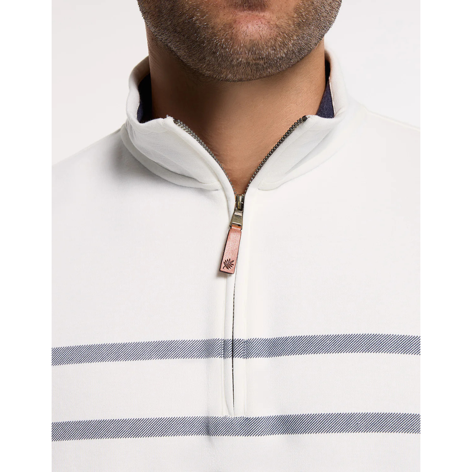 Sudadera Blanca a Rayas - Reach