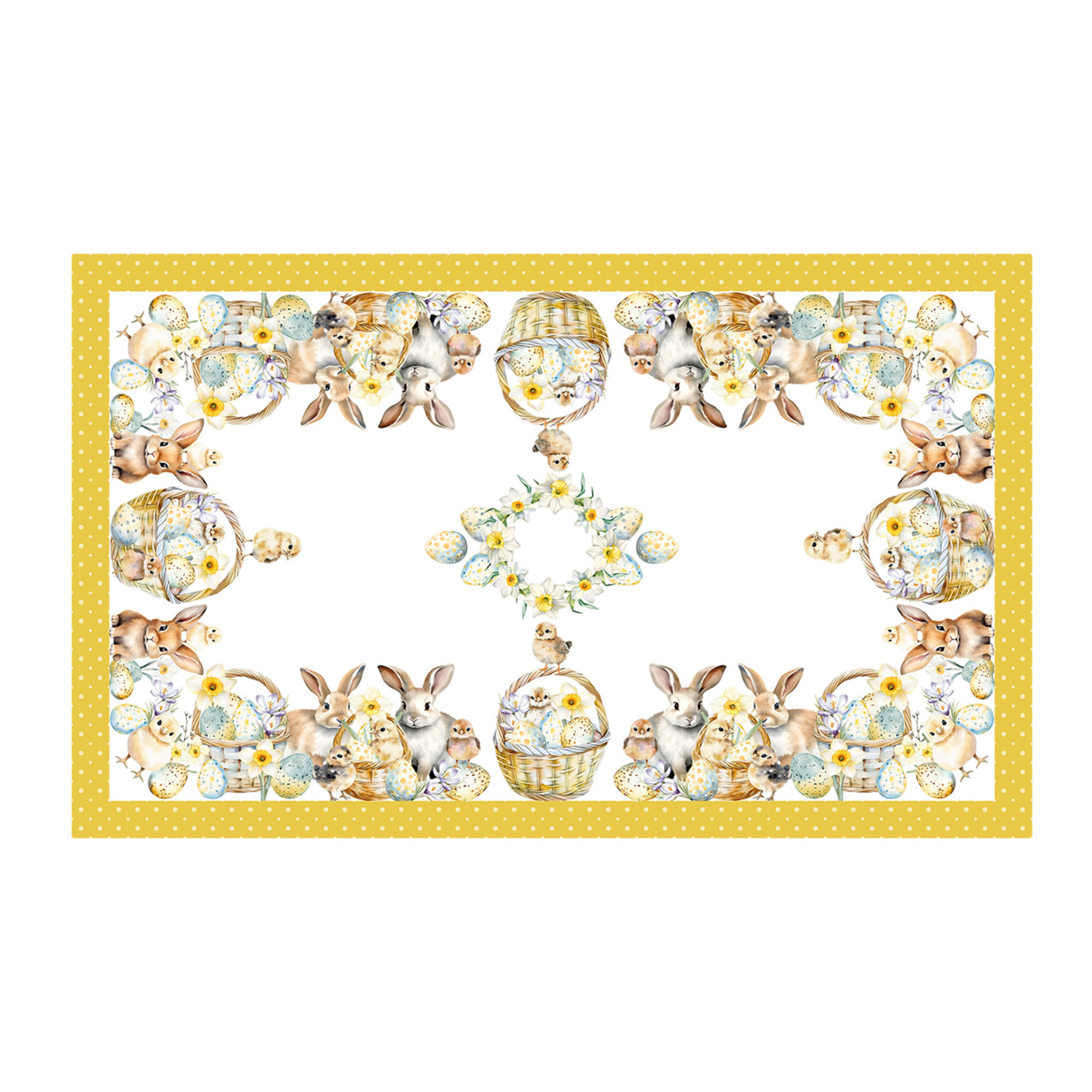 Tovaglia Cucina 100% Cotone Digitale Disegno Pulcino