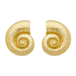 Pendientes Lux by Lux acabadoss en oro amarillo 18K