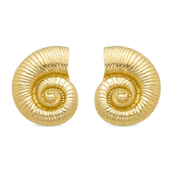 Pendientes Lux by Lux acabadoss en oro amarillo 18K