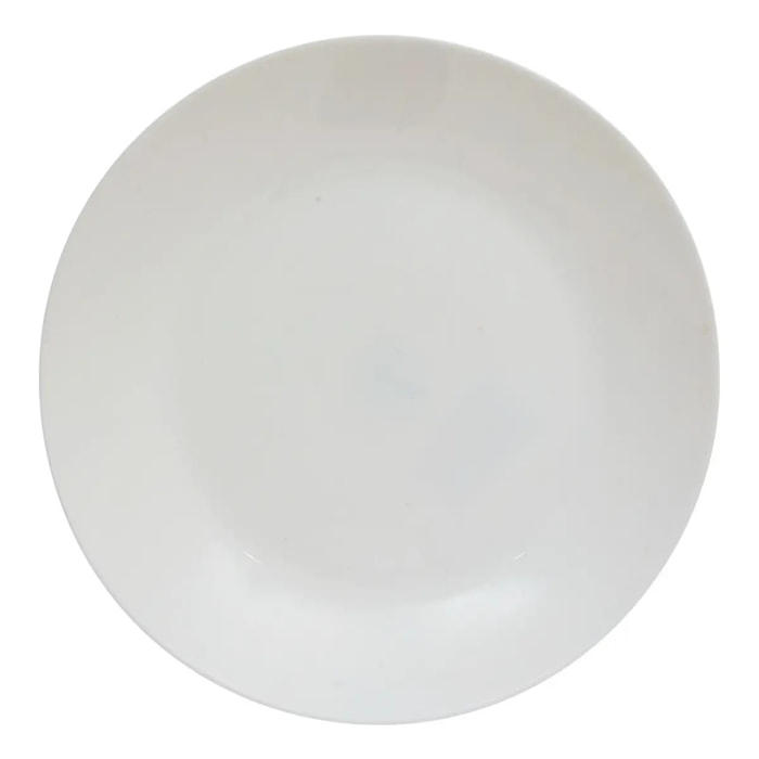 Lot de 6 Assiettes plates Louise D25cm blanc