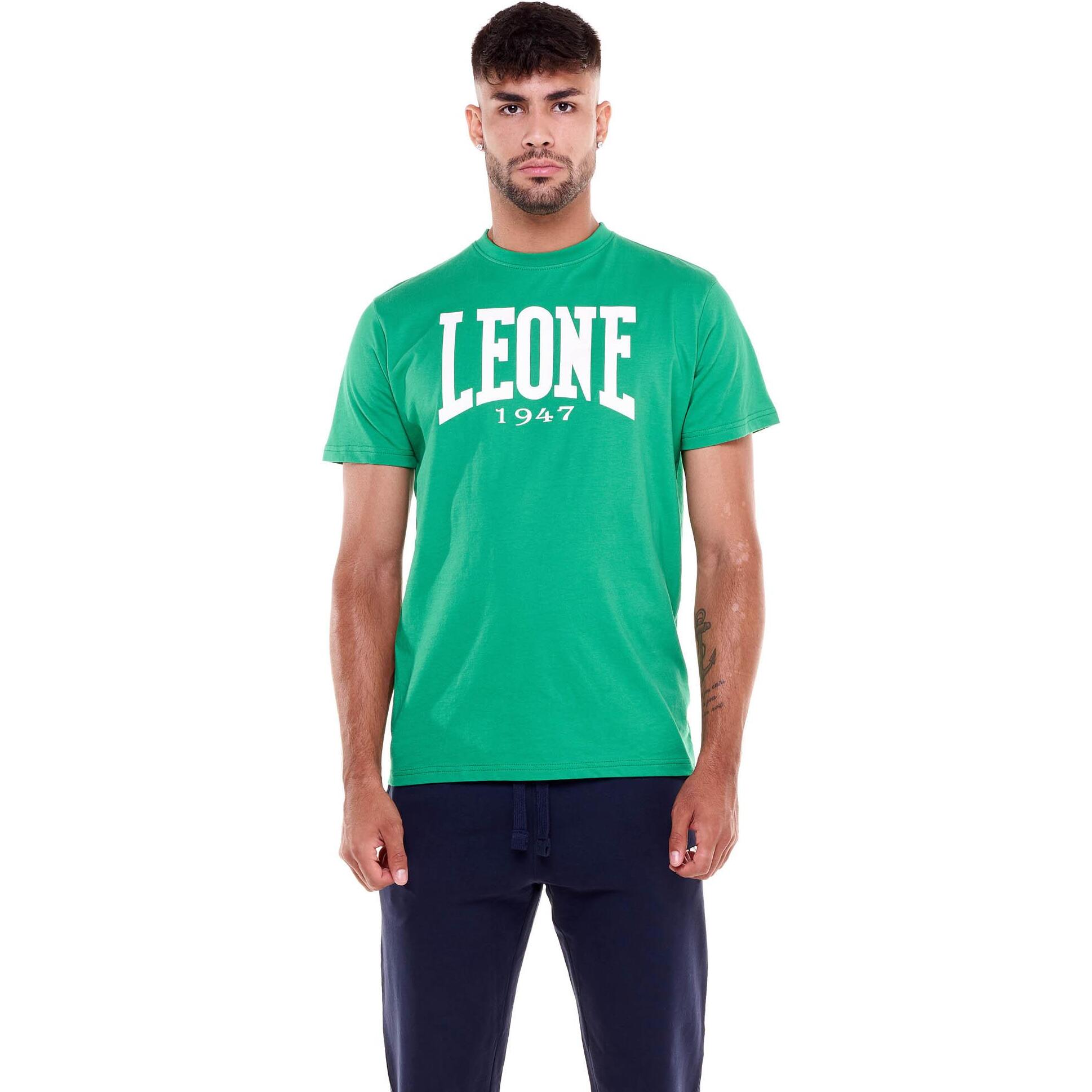 Camiseta de hombre Leone Basic de algodón de manga corta