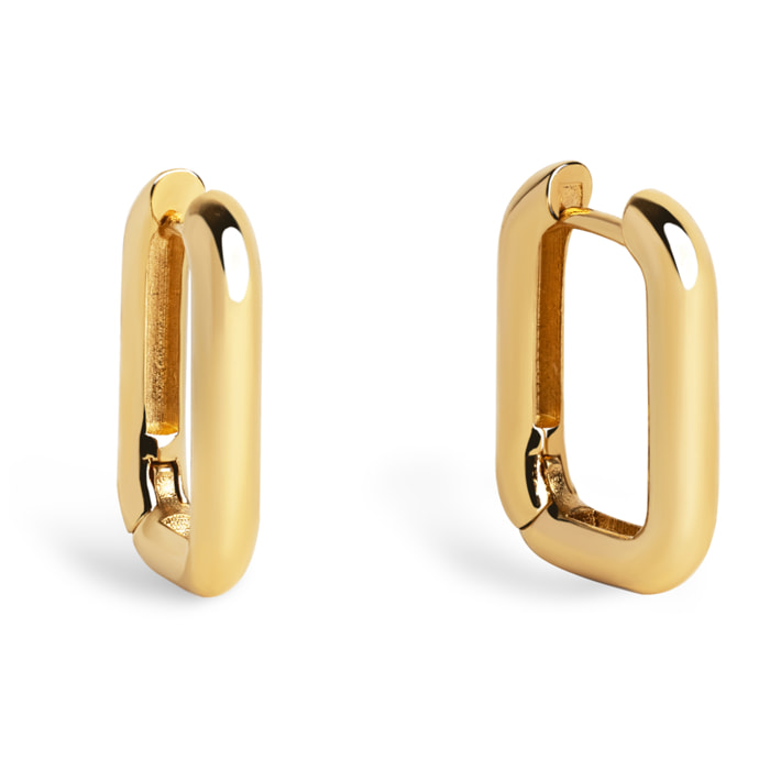 Orecchino Mini Pipe Placcato Oro