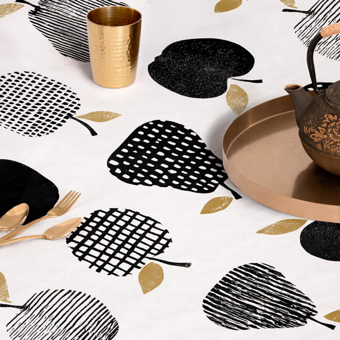 Mantel antimanchas GOLDEN NEGRO - 100% algodón