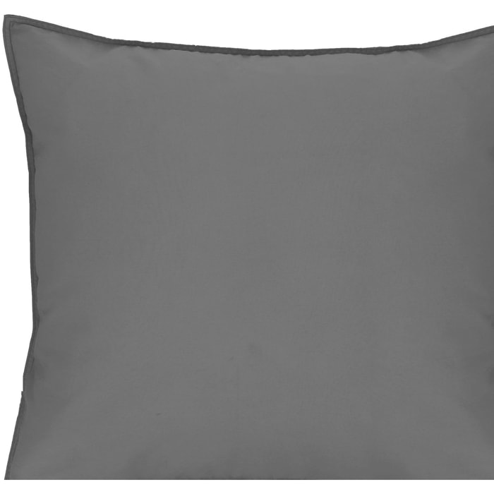 Taie D'oreiller 100%coton 57fils Et Lyocell Acier