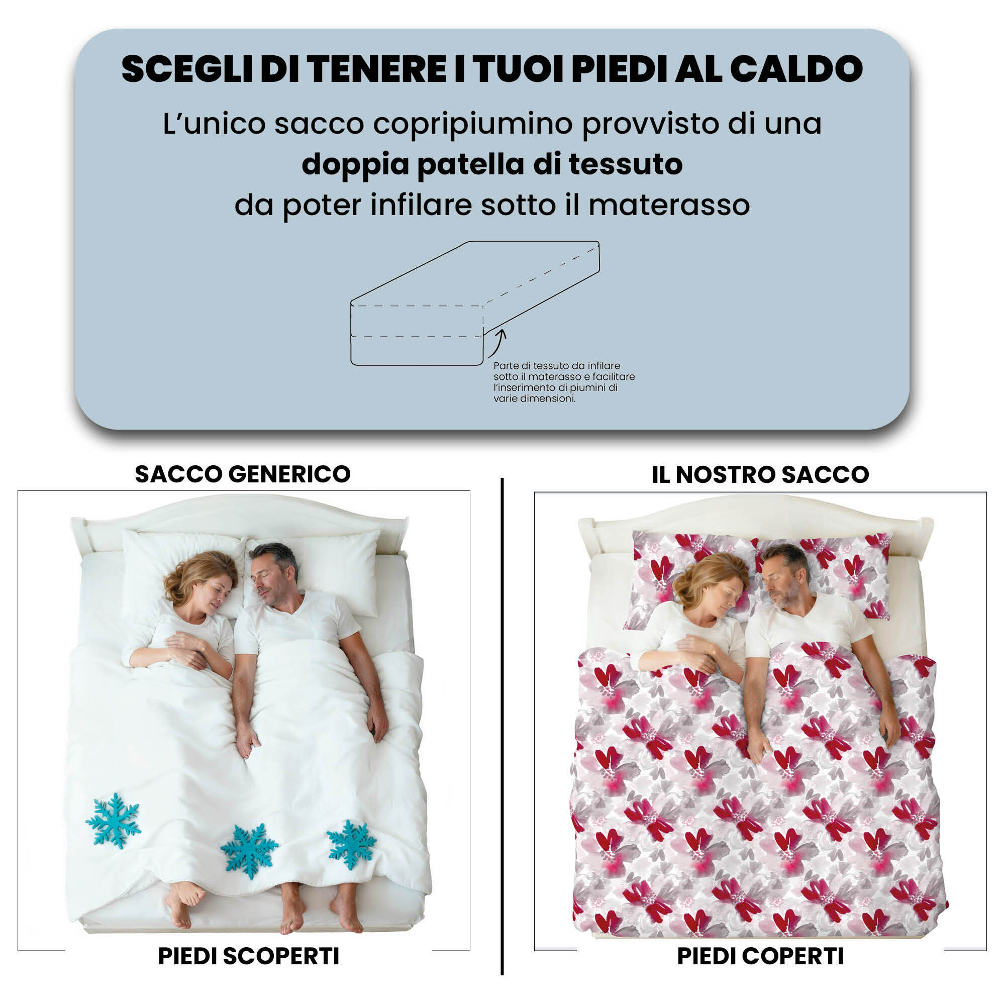 COPRIPIUMINO FASHION, 100% Microfibra, No Stiro - PASSION