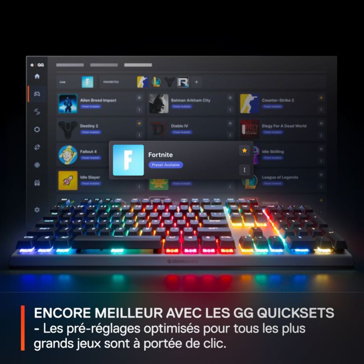 Clavier gamer STEELSERIES APEX PRO GEN 3 - FR