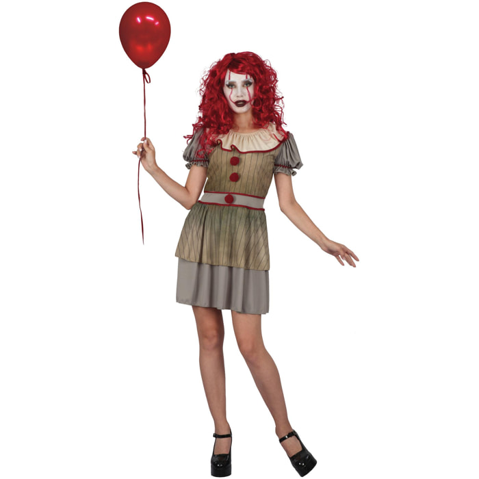 Horror Creepy Clown Costume Donna