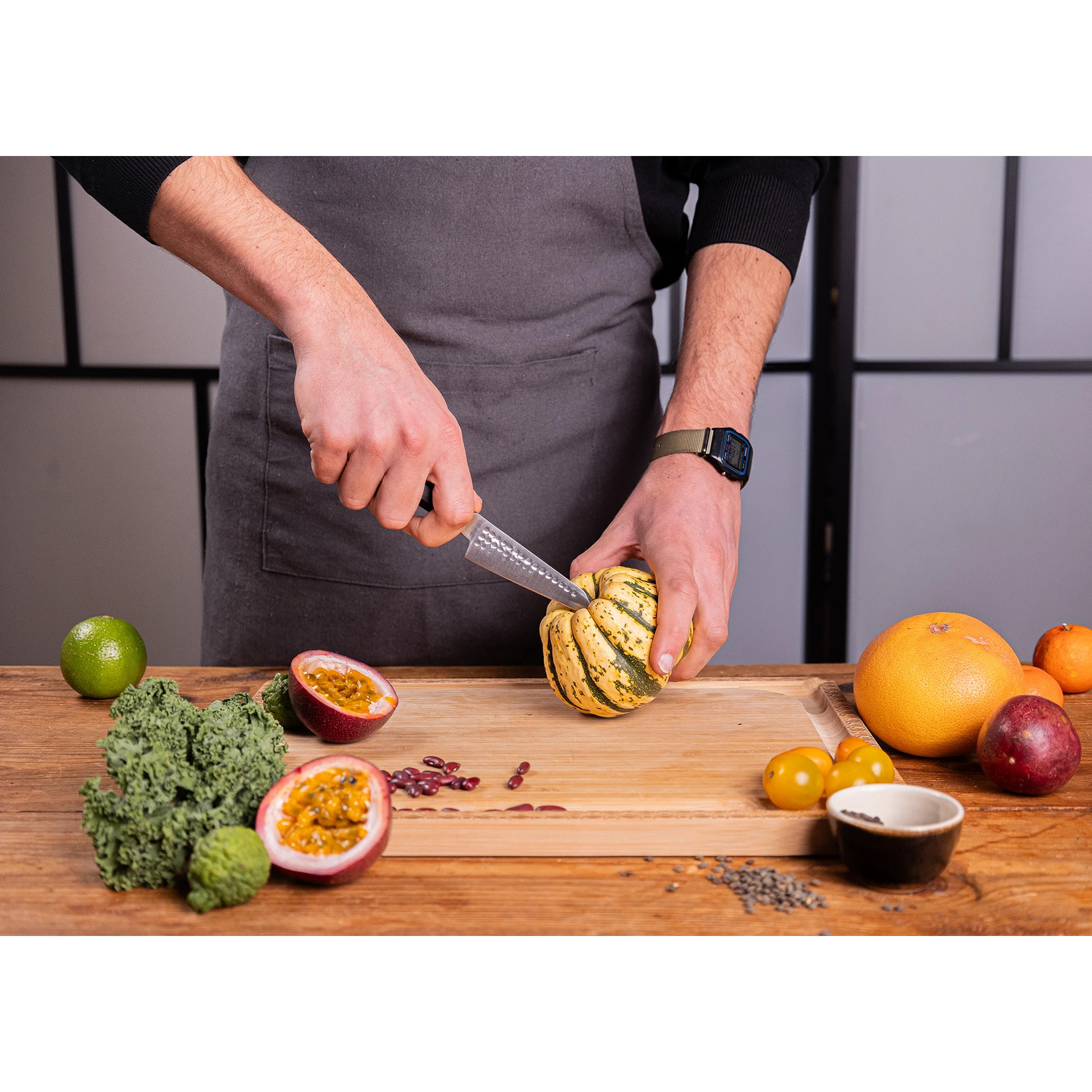 Cuchillo mondador Bunka | acero 440C | L: 9 cm