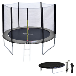 Trampoline réversible avec accessoires -