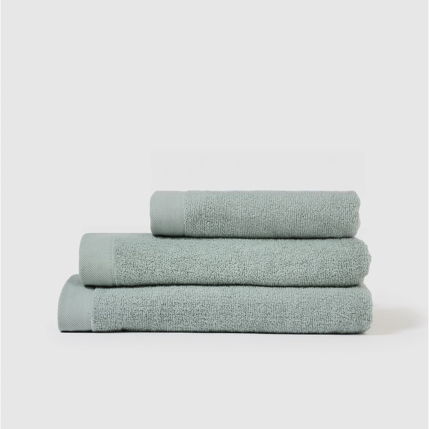 Toalla de baño 400gr doble rizo verde keike