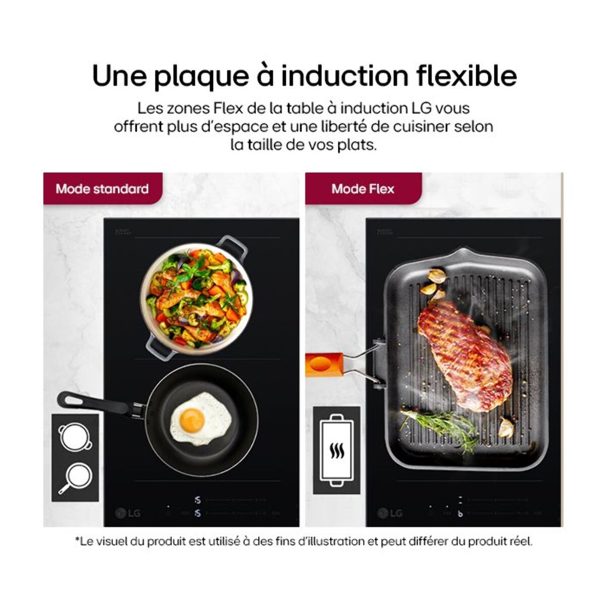 Table induction LG CBIZ2432B SmartInduction