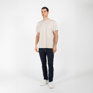 T-shirt jersey di cotone bio washed regular fit