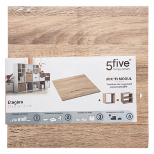 Tablette accessoire Effet chêne naturel Mix N' Modul