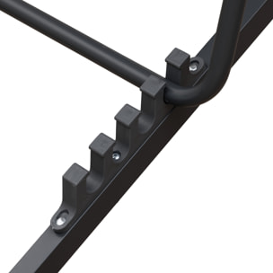 Lot de 2 chiliennes CYPRUS - textilène gris/structure anthracite