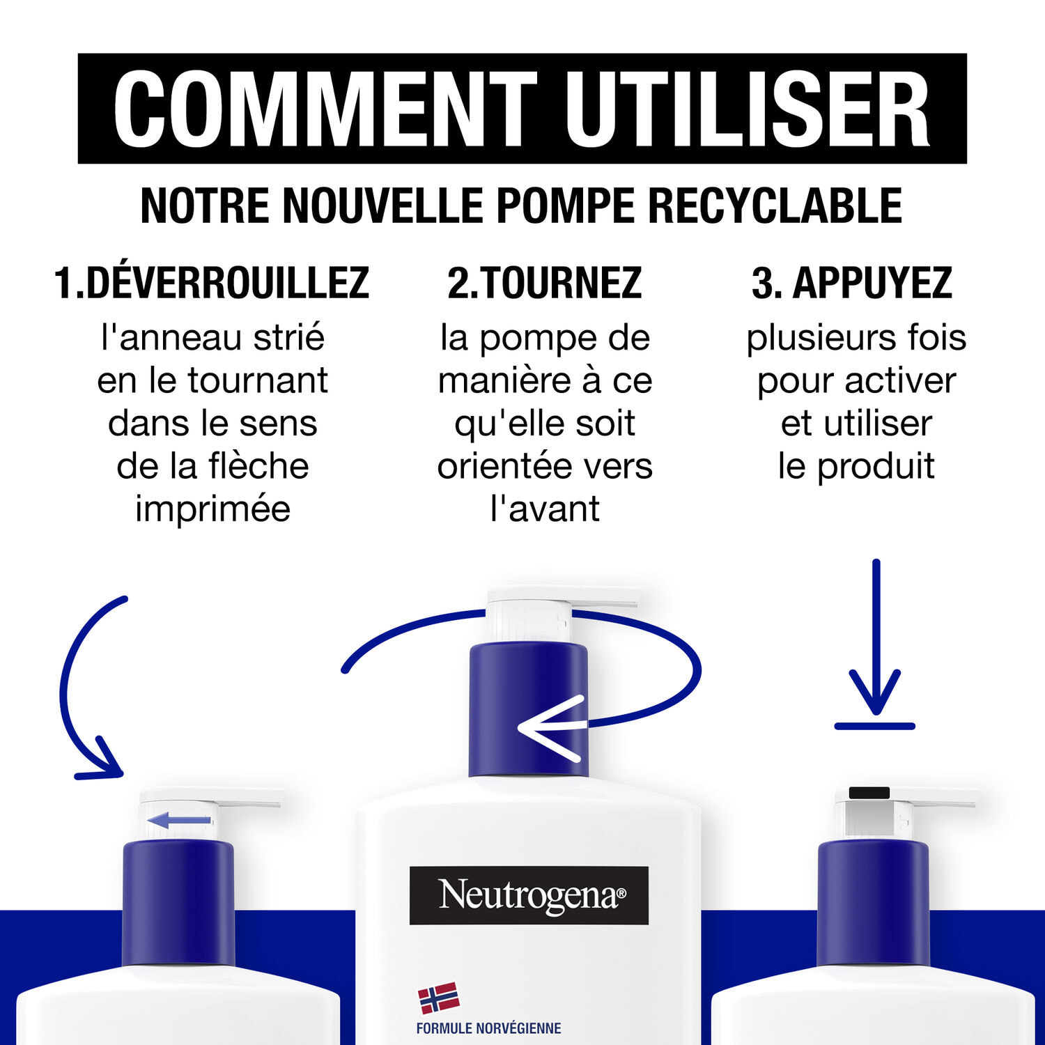 Hydratation Profonde 72h - NEUTROGENA® Lait Corps Enrichi en Huile 400 ml