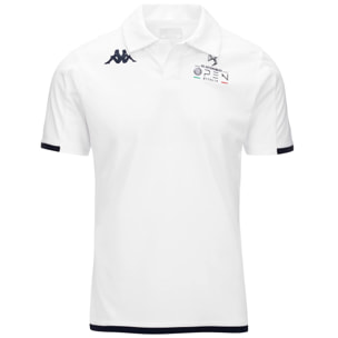 Maglie gioco Kappa Uomo Donna KOMBAT ABIACY OPEN ITALIA Bianco