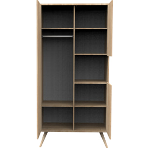 Armoire 3 portes 1 niche en bois