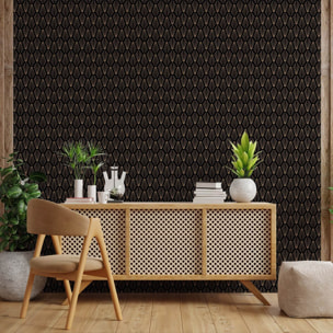 Papier peint, prisme art déco Intissé