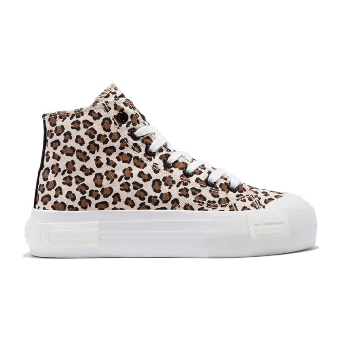 Zapatillas Altas Mujer One Way High Leopard Edition D.Franklin