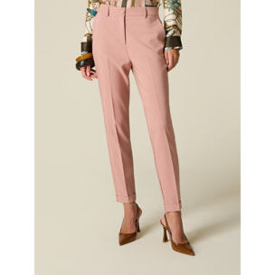 Oltre - Pantalones chinos en tejido técnico - Rosa