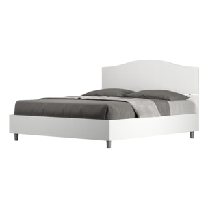 Letto contenitore 160x200 bianco frassino Dores
