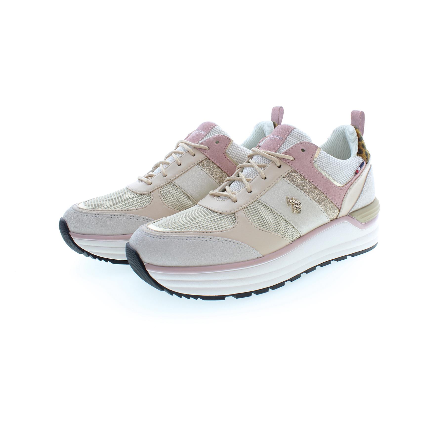 Sneakers U.S. Polo Assn Light Beige-Pink