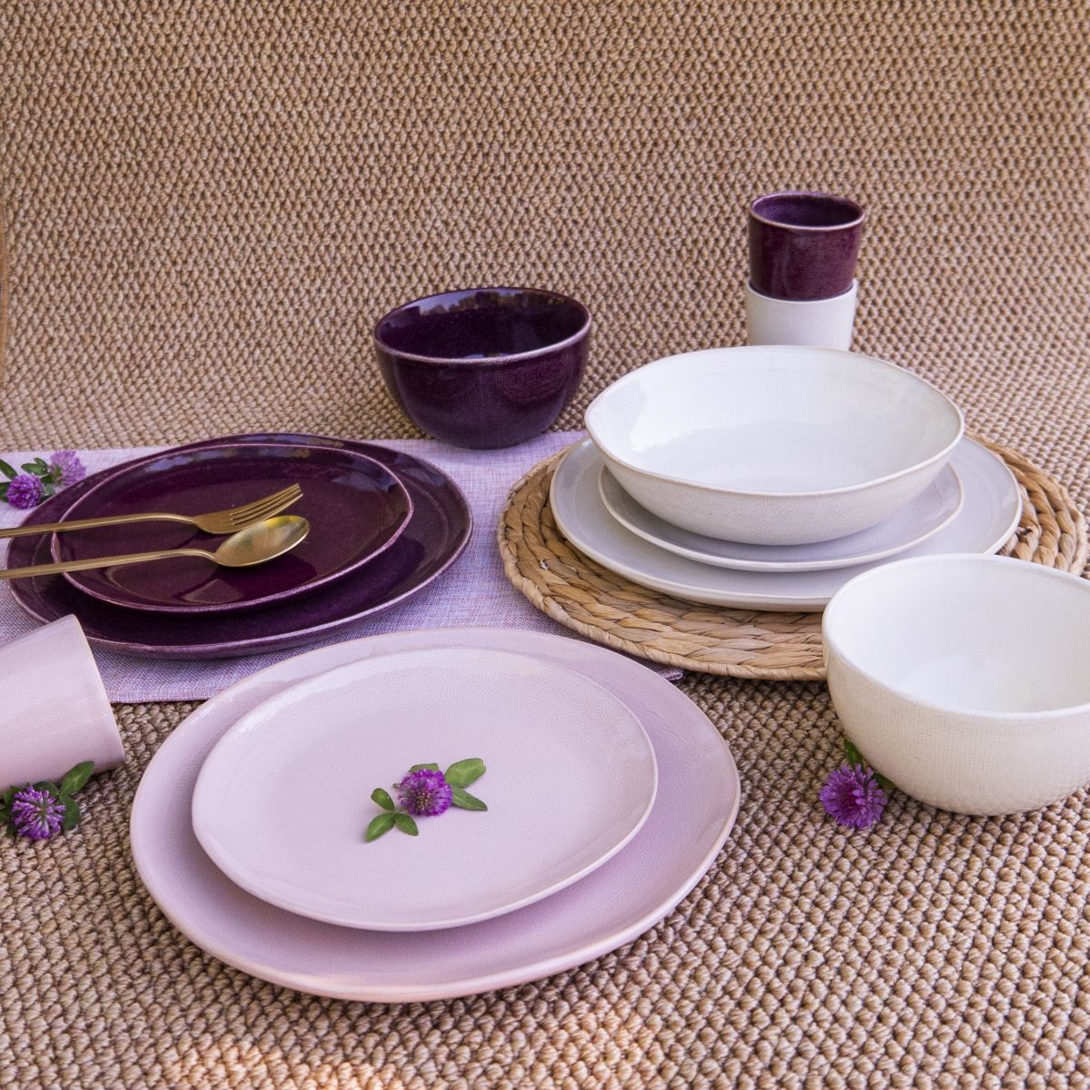 Lot de 6 assiettes creuses, TERRA