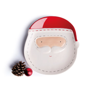Piatto a Servire Excelsa - Santa Claus, Ceramica Multicolore