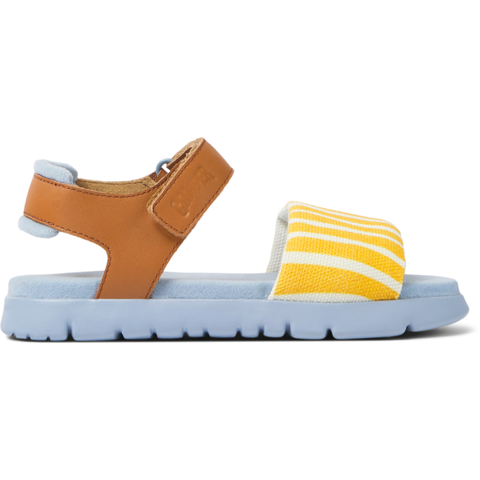 Sandalias - CAMPER Oruga - Multicolor - Piel lisa / Textil natural (Algodón reciclado)