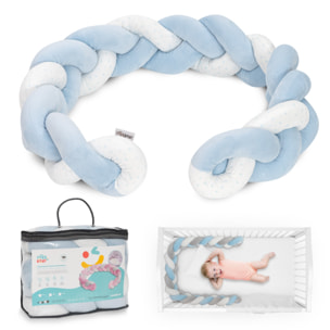 Chichonera Cuerda Trenzada  Modelo  Universo Bco/Azul