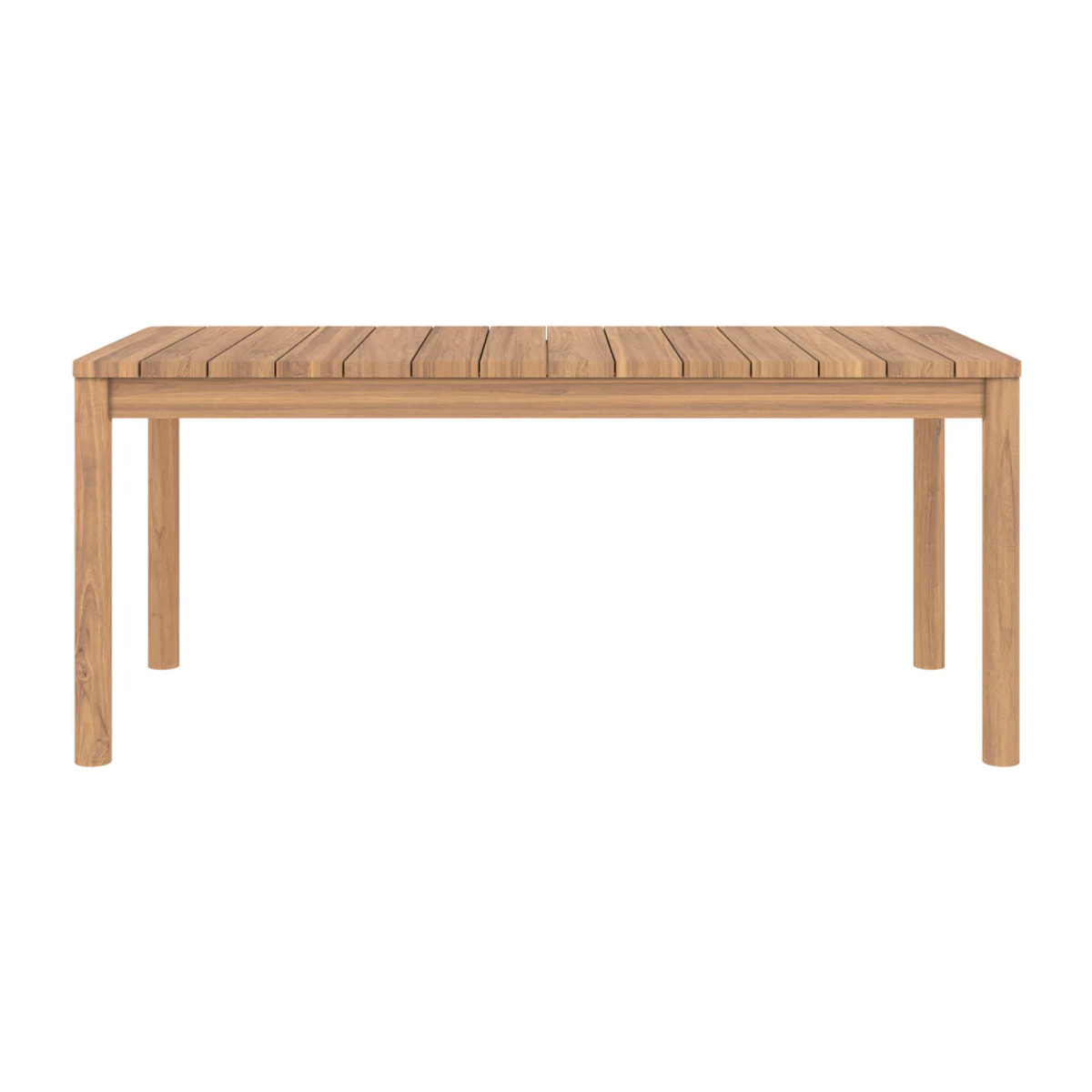 Table de jardin extensible en teck 6 à 8 personnes - Kora