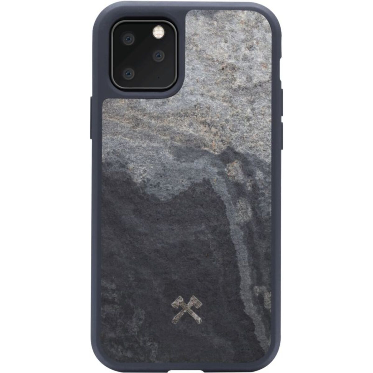 Coque bumper WOODCESSORIES iPhone 11 Pro Pierre volcano noir